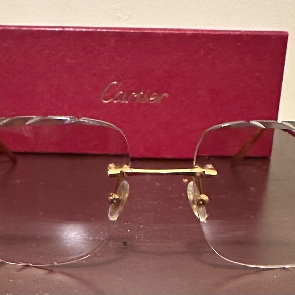 Diamond cut Cartier Men’s glasses - Picture 2 of 11